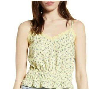Ten Sixty Sherman Print Eyelet Trim Tank